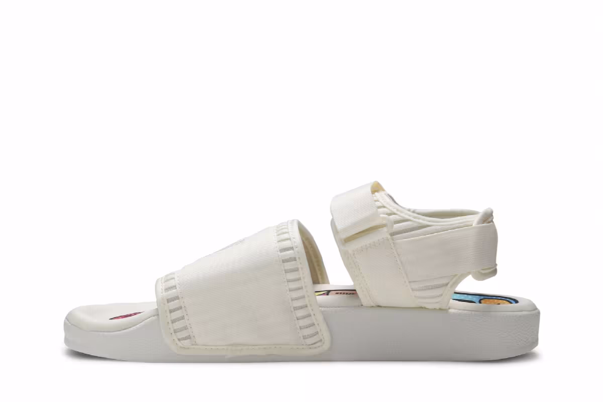 Pharrell x adidas Adilette 2.0 Sandal Cream White, view 4