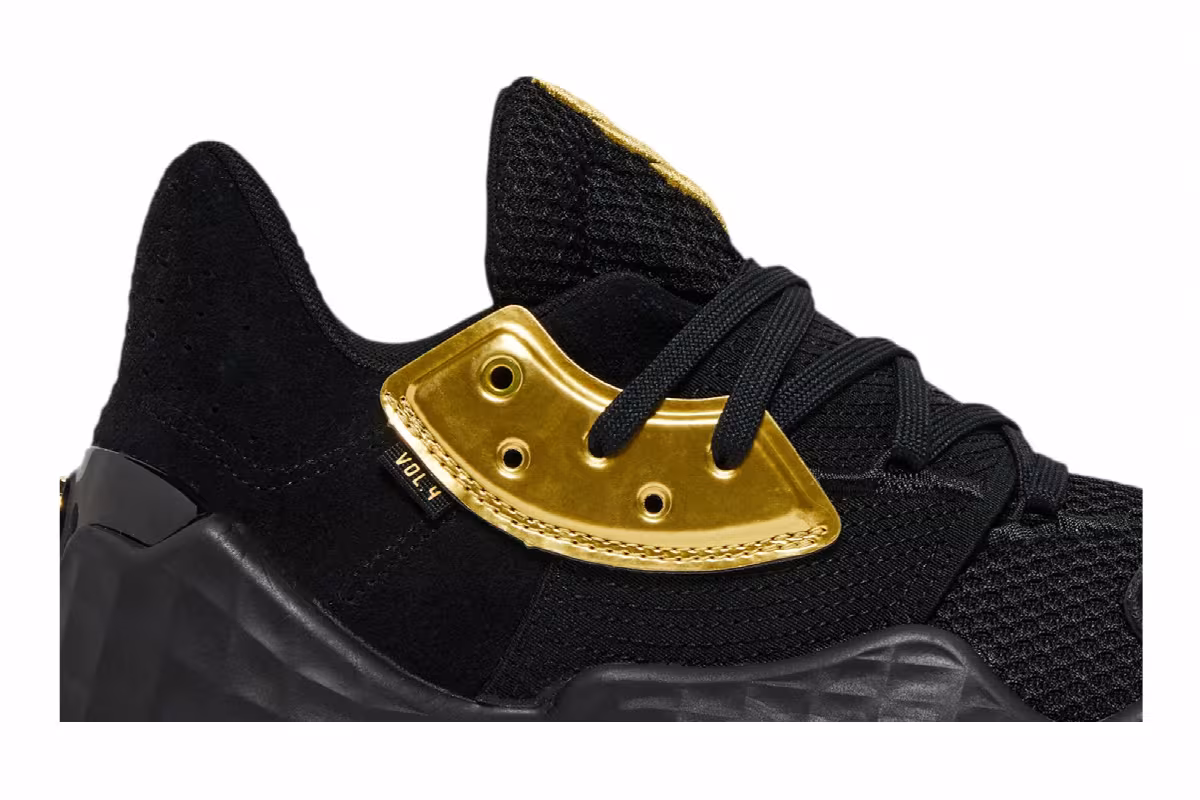 Adidas Harden Vol. 4 Gold Metallic, view 3