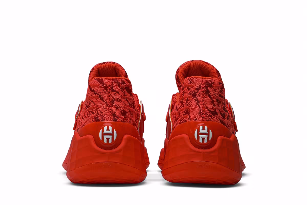 Adidas Harden Vol. 4 Solar Red, view 7