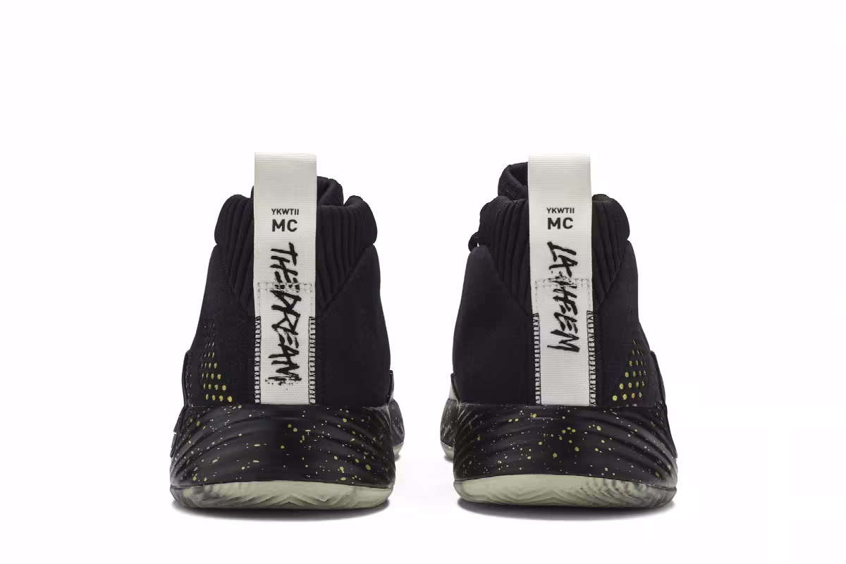 Adidas Dame 5 Black Gold White, view 7