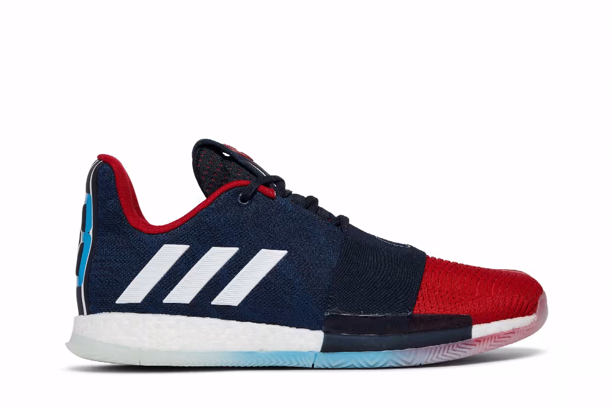 Adidas Harden Vol. 3 Rockets 90s Jersey, Shark, view 2