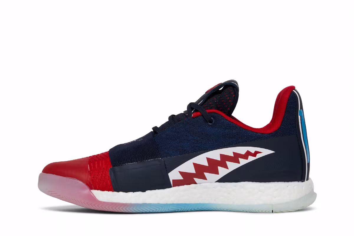 Adidas Harden Vol. 3 Rockets 90s Jersey, Shark, view 4