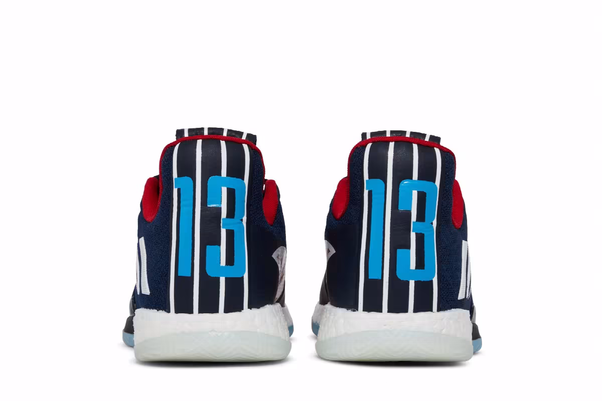 Adidas Harden Vol. 3 Rockets 90s Jersey, Shark, view 7