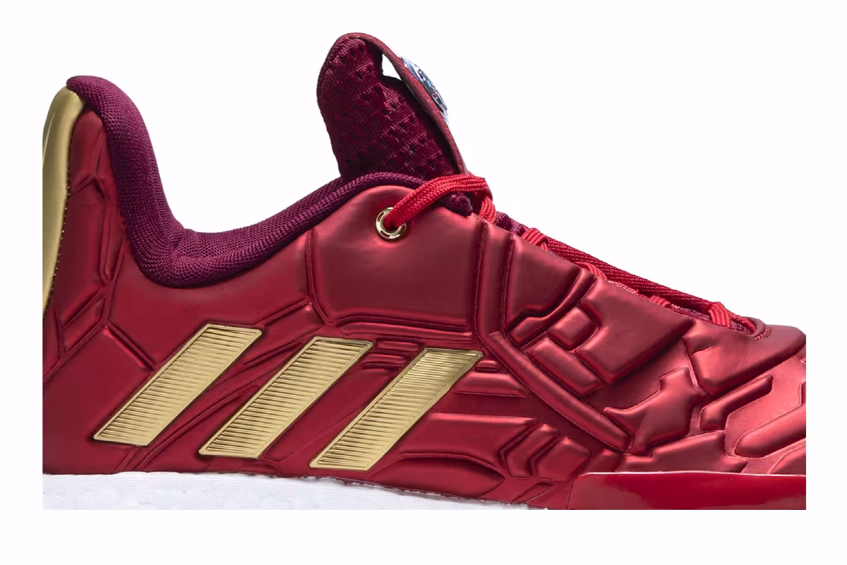 Marvel x adidas Harden Vol. 3 Heroes Among Us: Iron Man, view 3