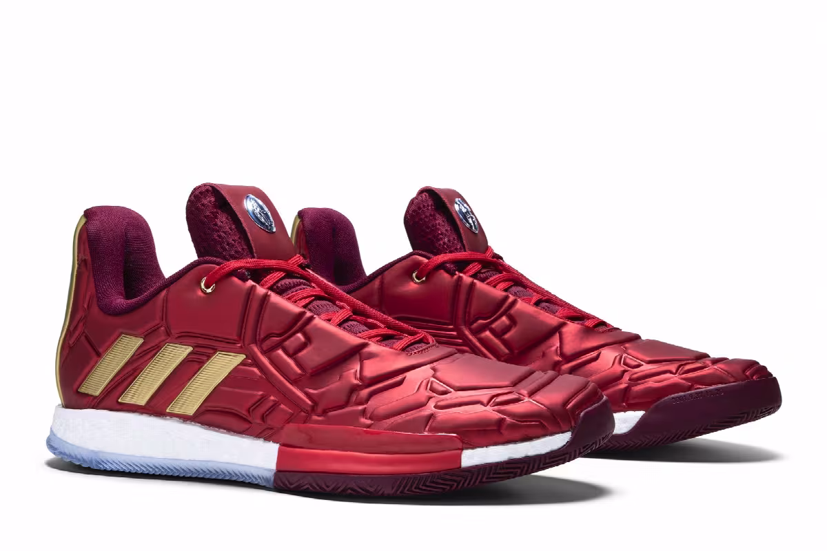 Marvel x adidas Harden Vol. 3 Heroes Among Us: Iron Man, view 9