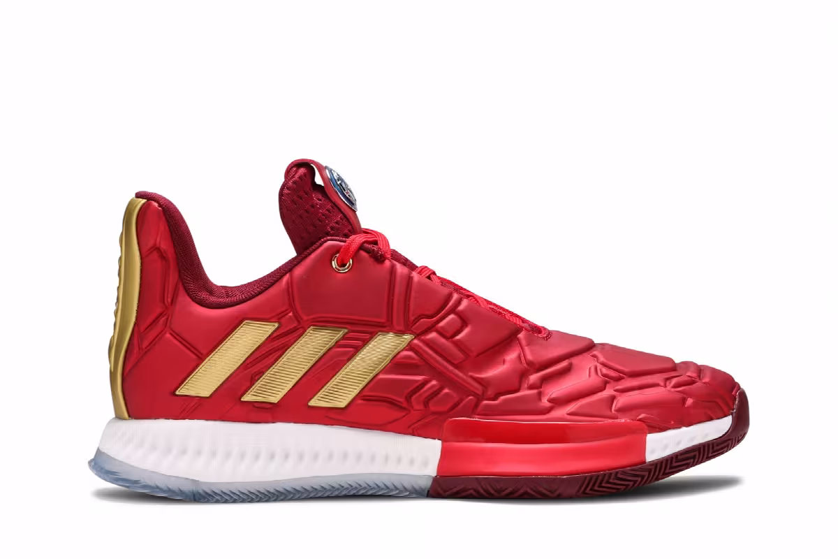 Marvel x adidas Harden Vol. 3 J Heroes Among Us: Iron Man, view 2