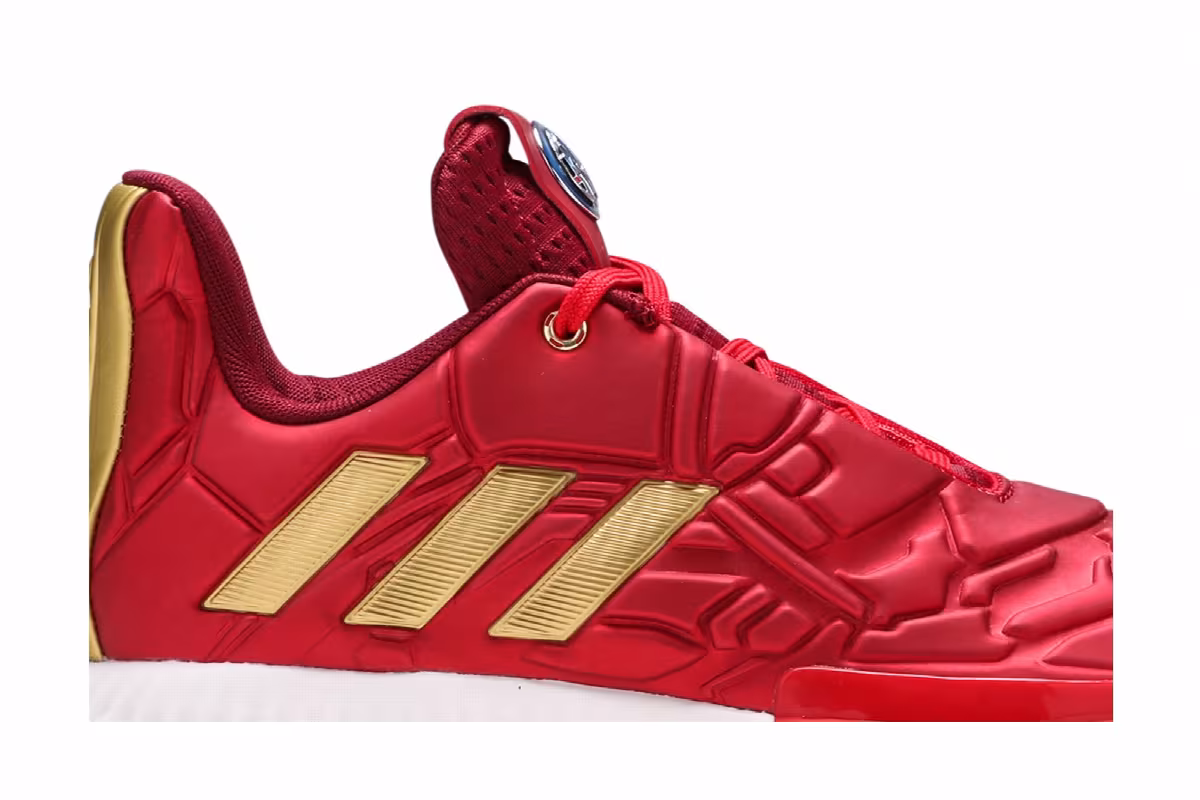 Marvel x adidas Harden Vol. 3 J Heroes Among Us: Iron Man, view 3
