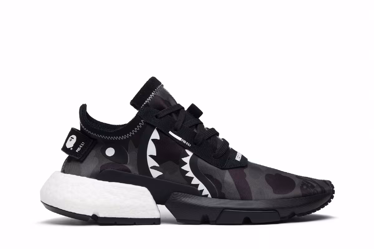 Neighborhood x A Bathing Ape x adidas P.O.D. S3.1 Camo, view 2