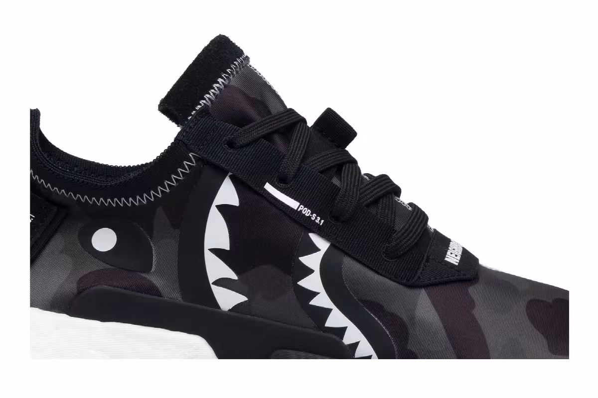 Neighborhood x A Bathing Ape x adidas P.O.D. S3.1 Camo, view 3