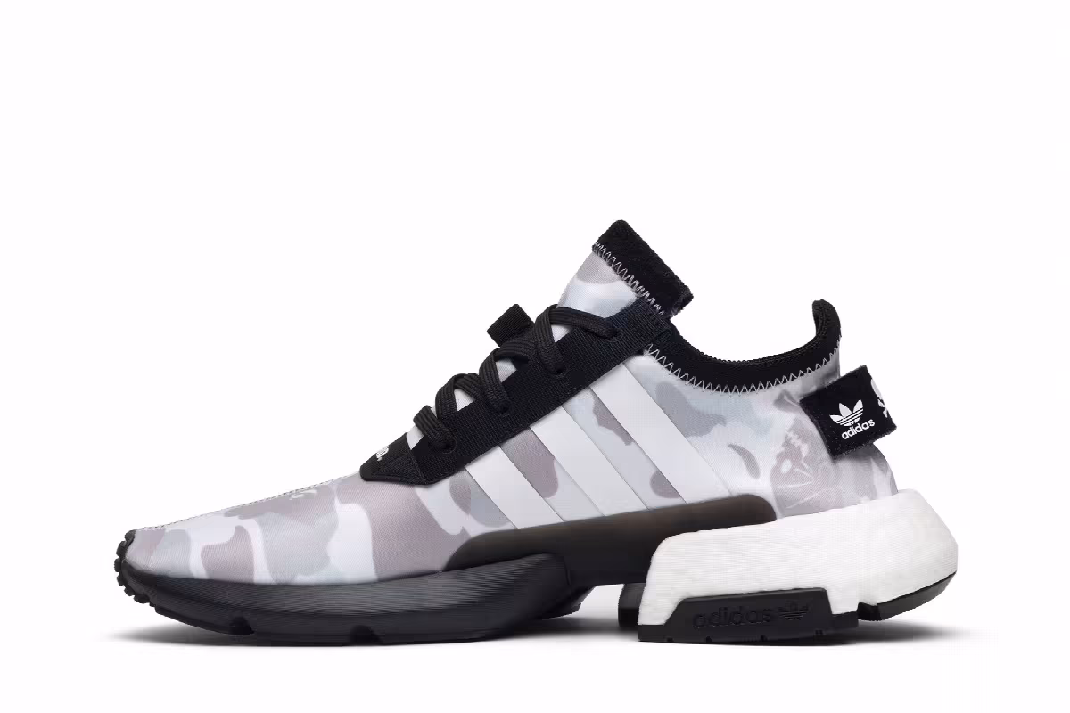 Neighborhood x A Bathing Ape x adidas P.O.D. S3.1 Camo, view 4