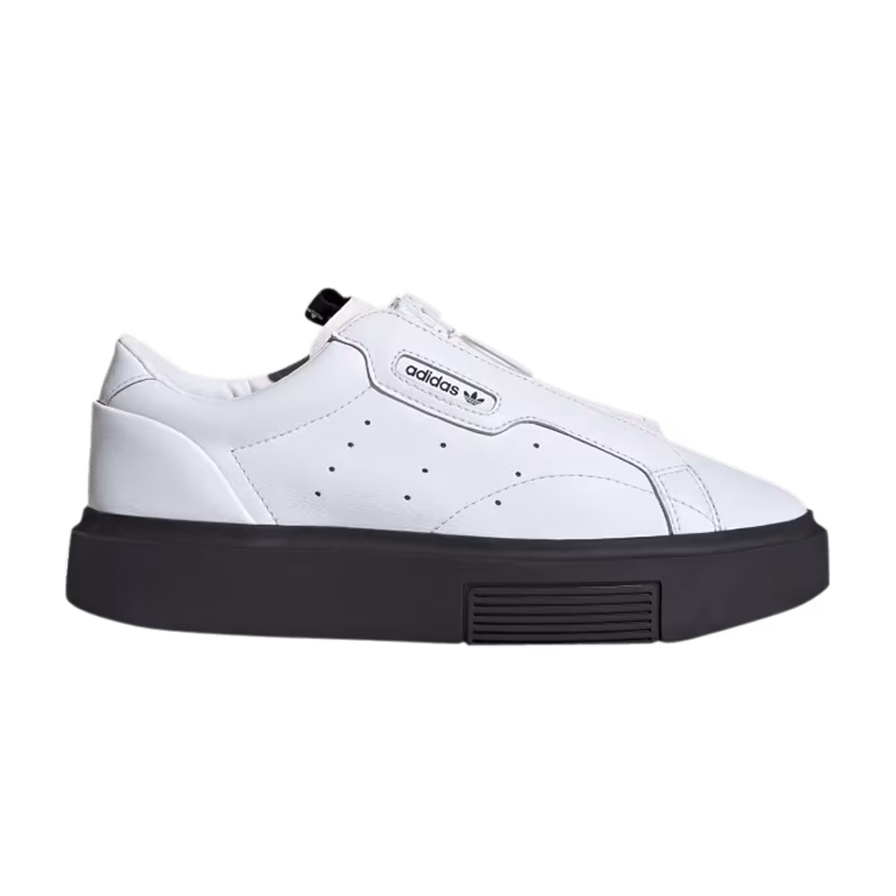 adidas Women's Sleek Super Zip White Black