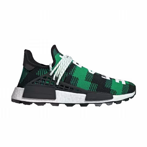 Pharrell x Billionaire Boys Club x adidas NMD Human Race Trail 'Green Plaid'