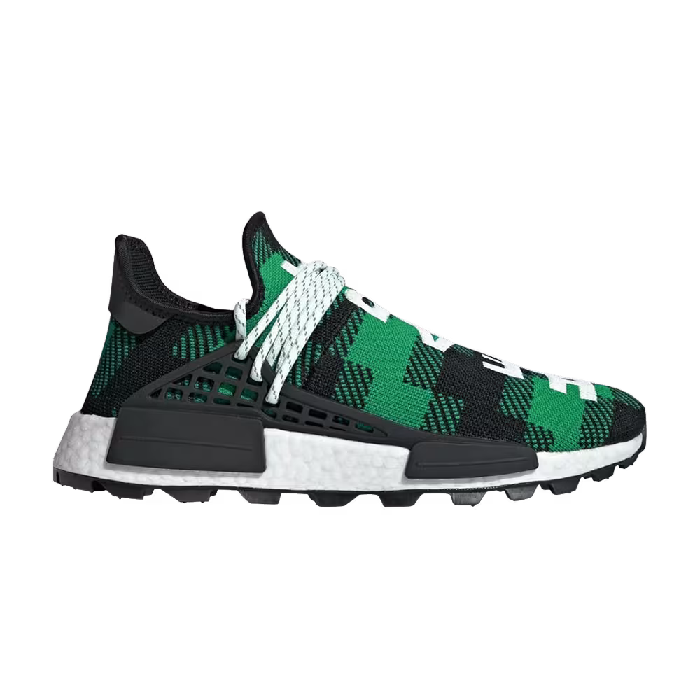 Pharrell x Billionaire Boys Club x adidas NMD Human Race Trail Green Plaid