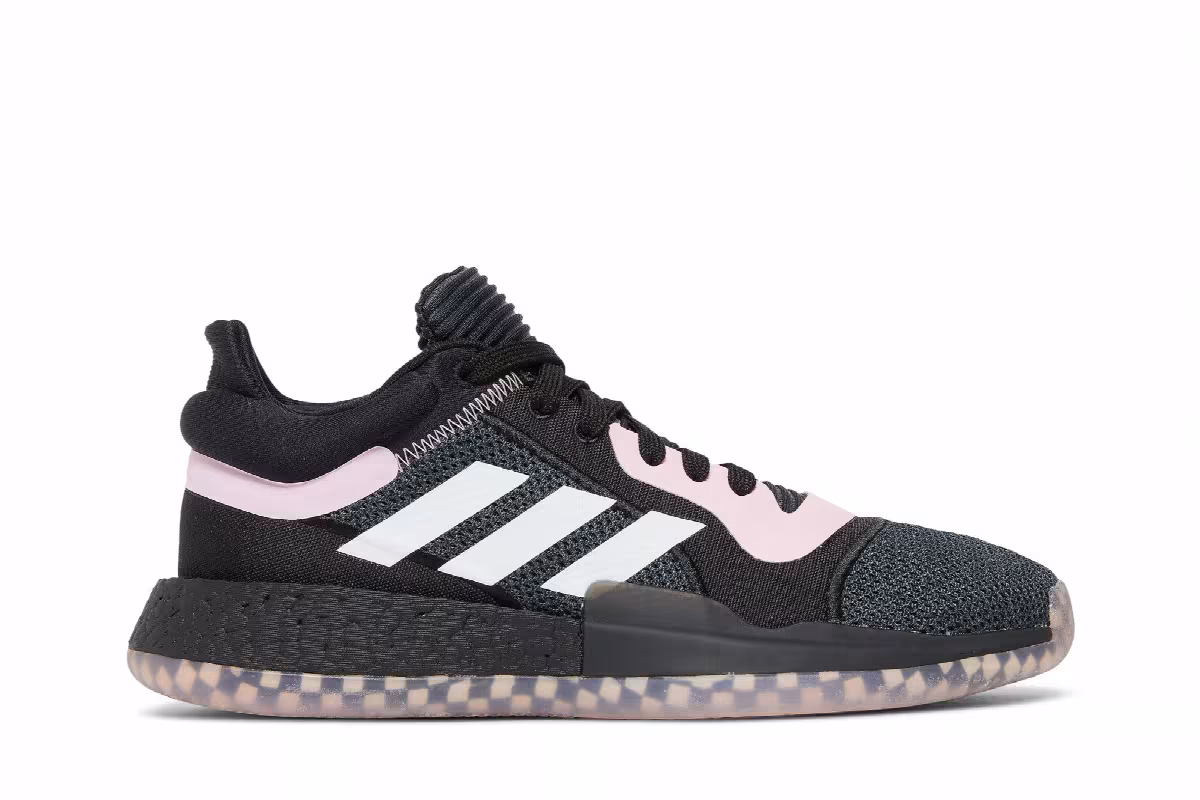 Adidas Marquee Boost Low Black Pink, view 2