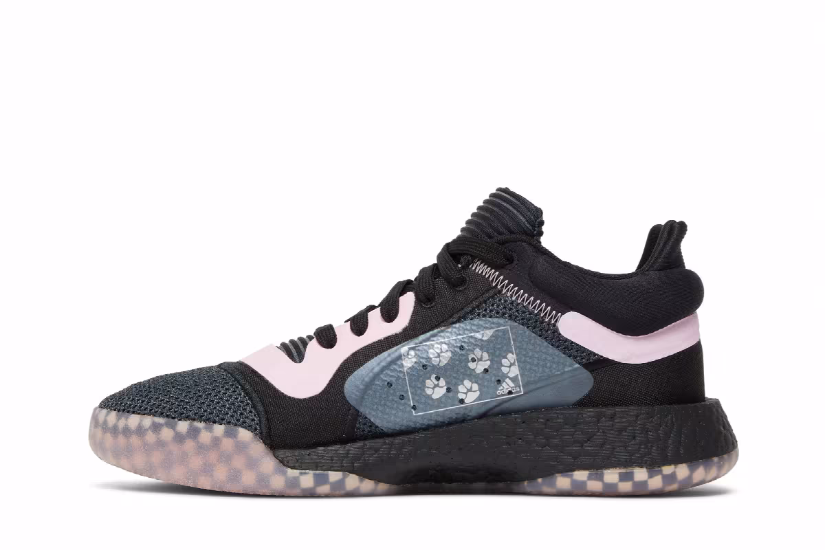 Adidas Marquee Boost Low Black Pink, view 4
