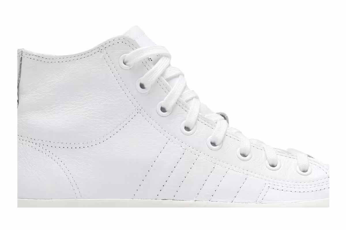 Adidas Nizza RF High Recon Leather Triple White, view 3
