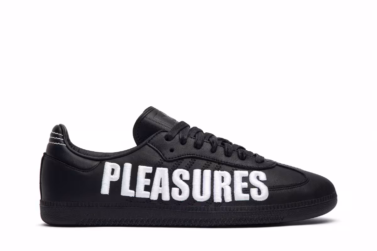 Pleasures x adidas Samba 3D Embroidery, view 2