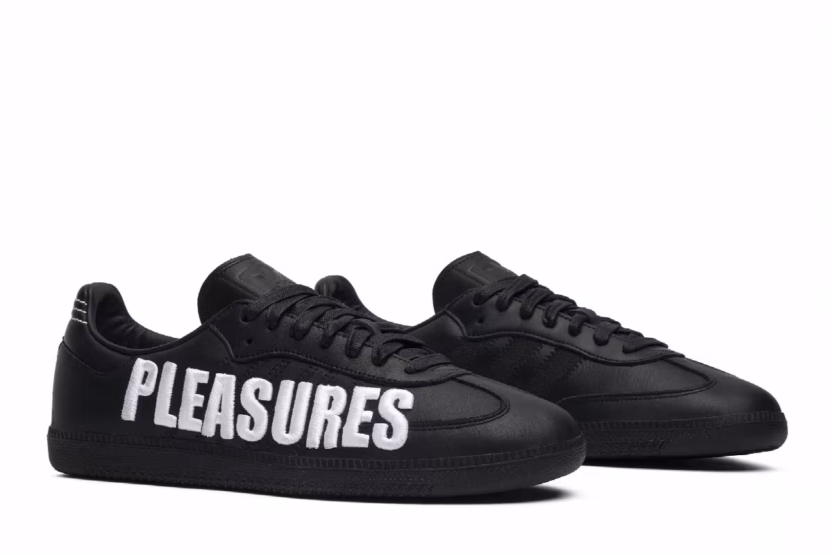 Pleasures x adidas Samba 3D Embroidery, view 9