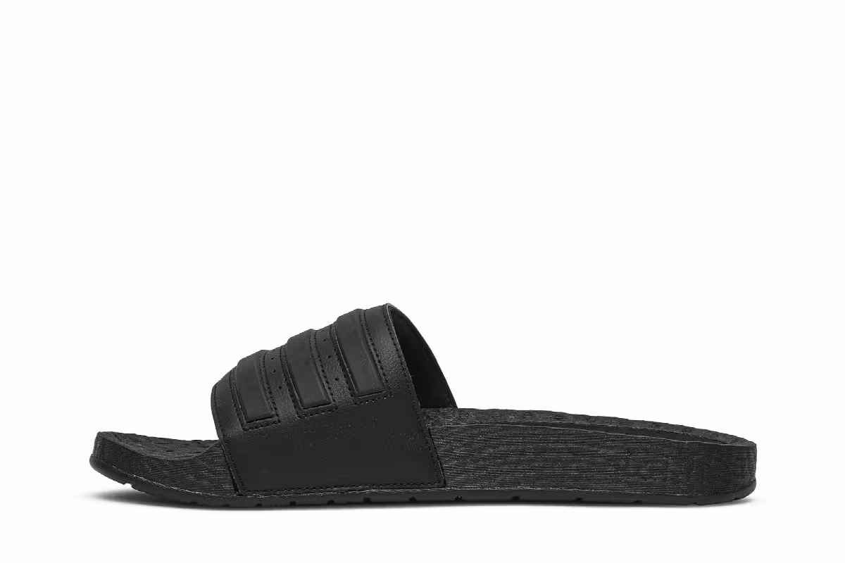 adidas Adilette Boost Slides Triple Black, view 4