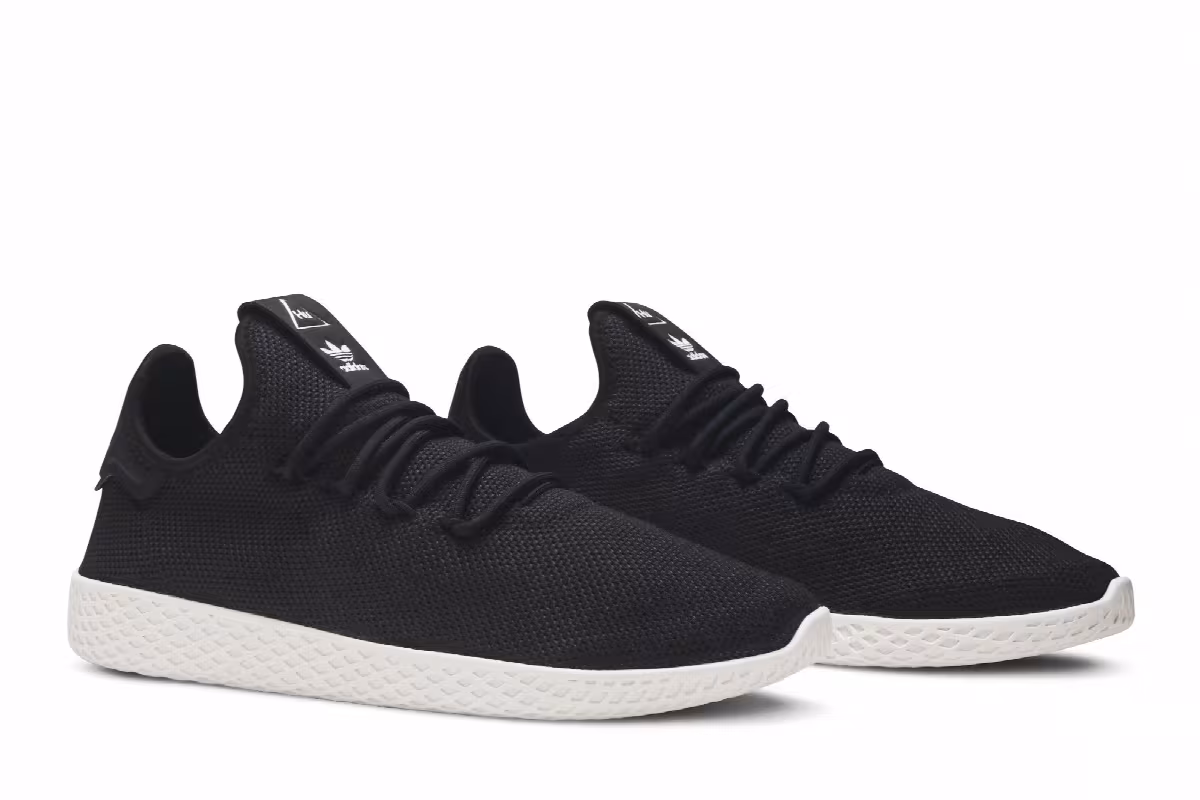 Pharrell x adidas Tennis HU Core Black, view 9