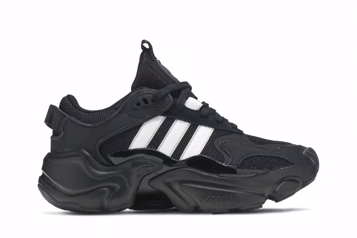 Adidas Women's Magmur Runner Black White, view 2