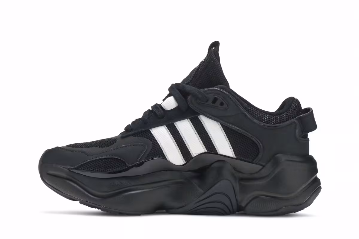 Adidas Women's Magmur Runner Black White, view 4