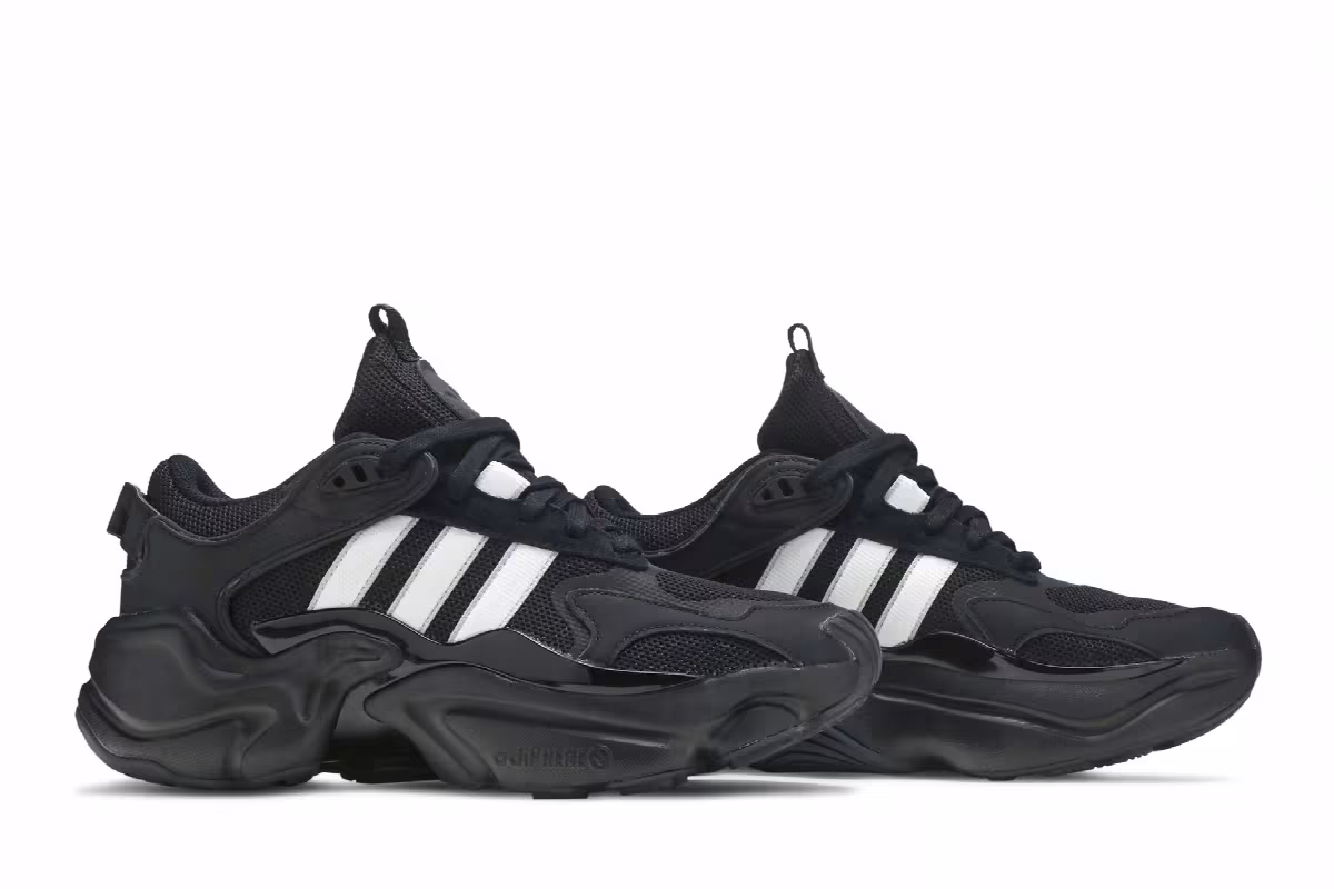 Adidas Women's Magmur Runner Black White, view 9