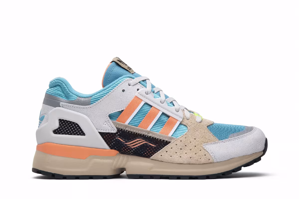 Adidas ZX 10000C Grey Coral Blue, view 2