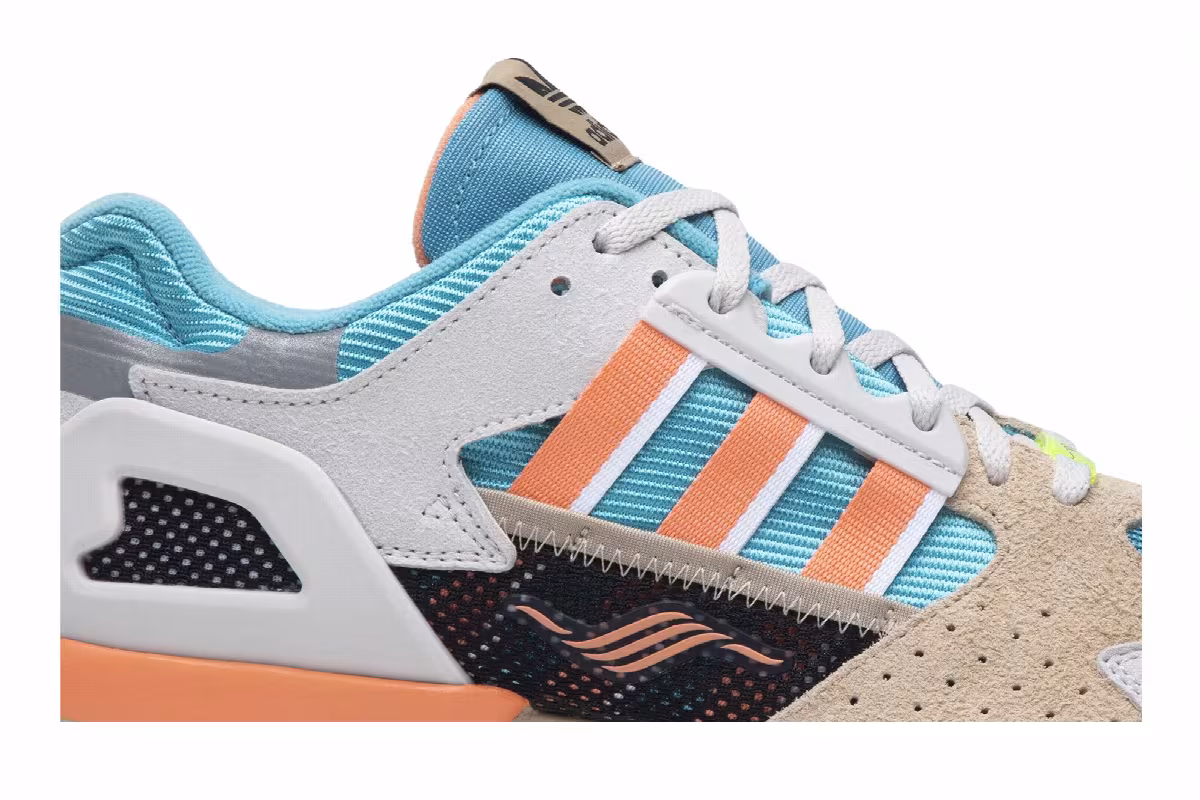 Adidas ZX 10000C Grey Coral Blue, view 3