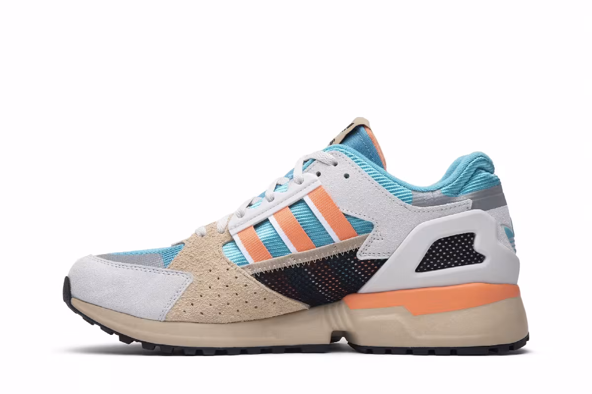 Adidas ZX 10000C Grey Coral Blue, view 4