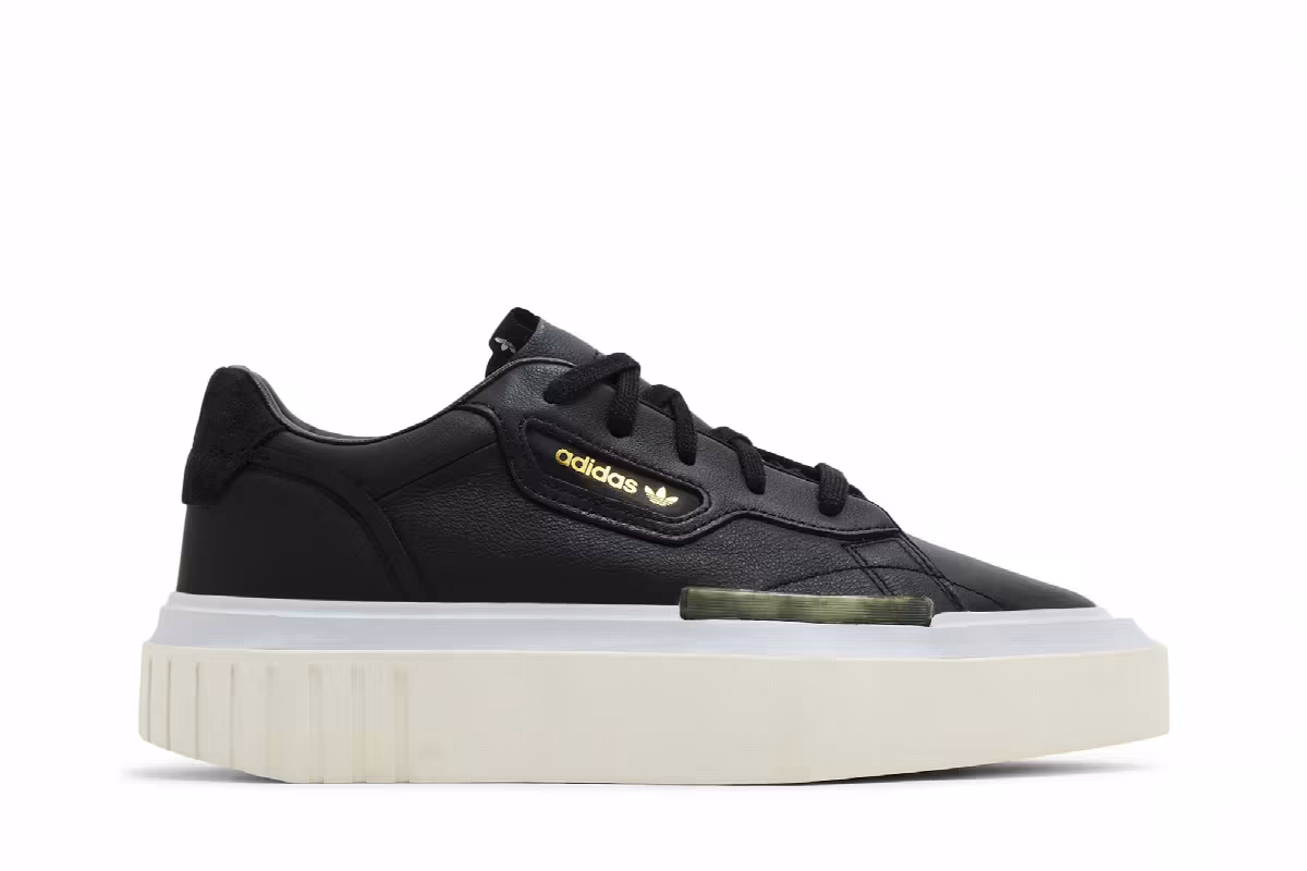 adidas Women's Hypersleek Black Aero Blue, view 2
