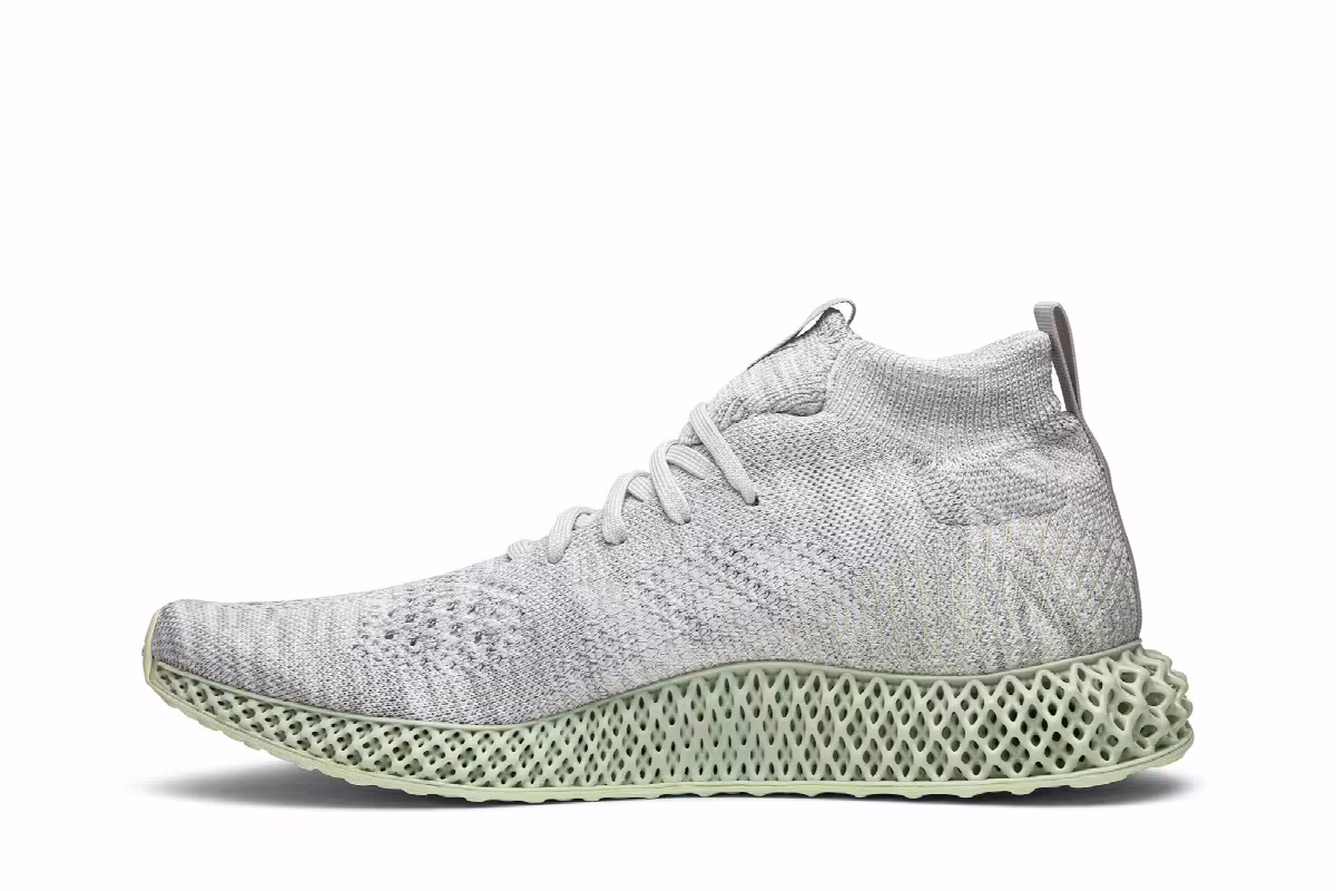 adidas Futurecraft 4D Runner Mid Crystal White, view 4