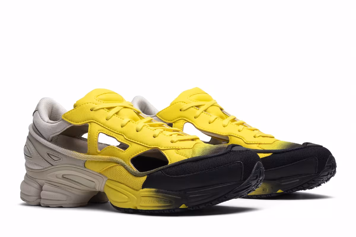 Raf Simons x adidas Ozweego Replicant Beige Yellow, view 9