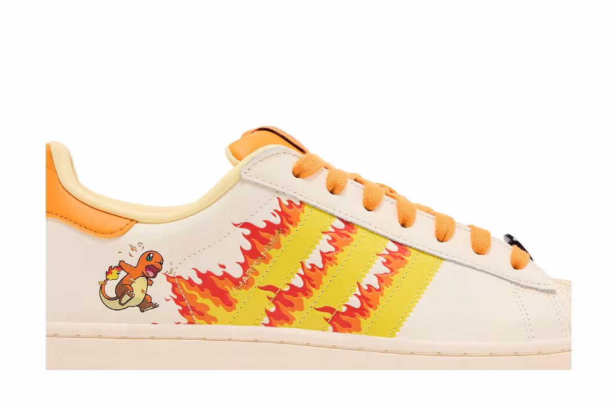 Pokémon x adidas Superstar Charmander, view 3
