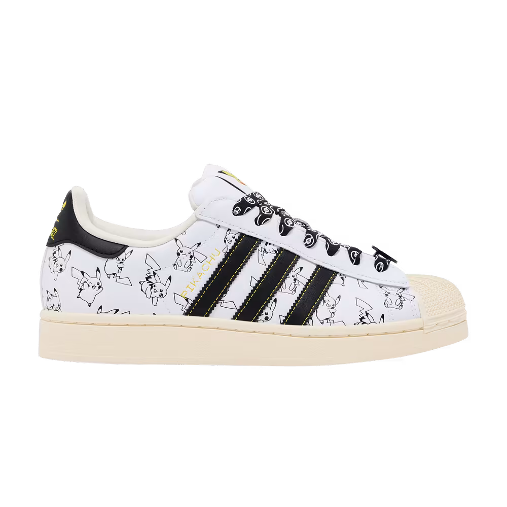Pokémon x adidas Superstar Pikachu White
