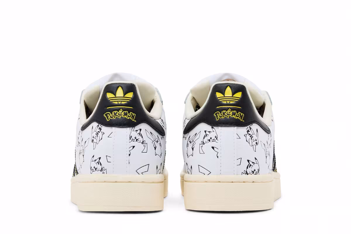 Pokémon x adidas Superstar Pikachu White, view 7