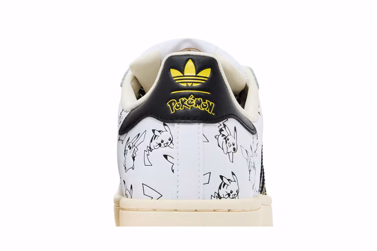 Pokémon x adidas Superstar Pikachu White, view 8