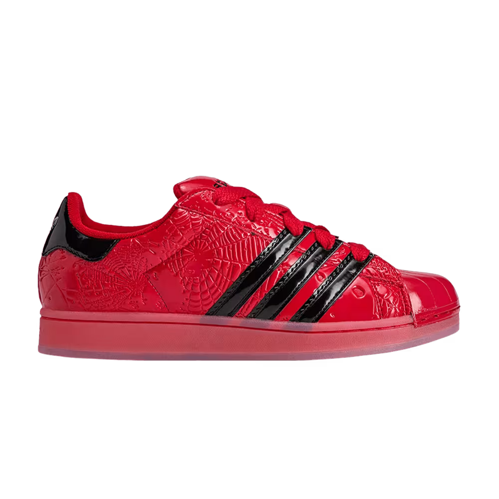Sp5der x adidas Superstar Black Silver Metallic