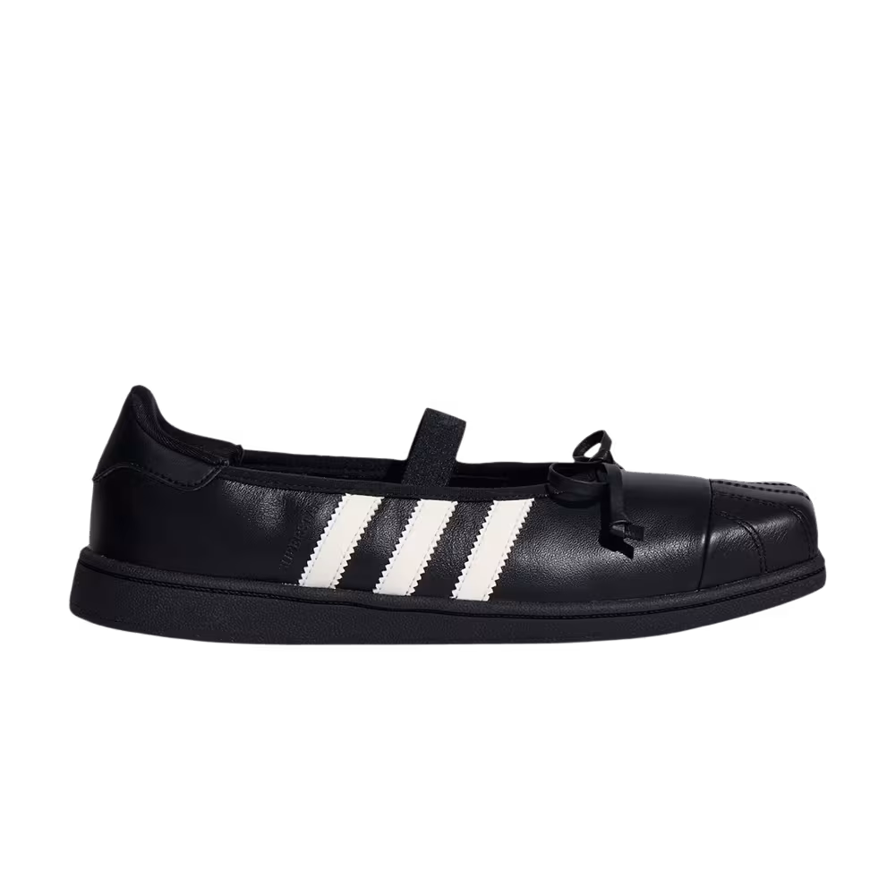 JENNIE x adidas Women's Superstar Square Ballet Core Black Off White