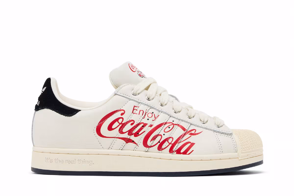 adidas Superstar Coca-Cola White Cream, view 2