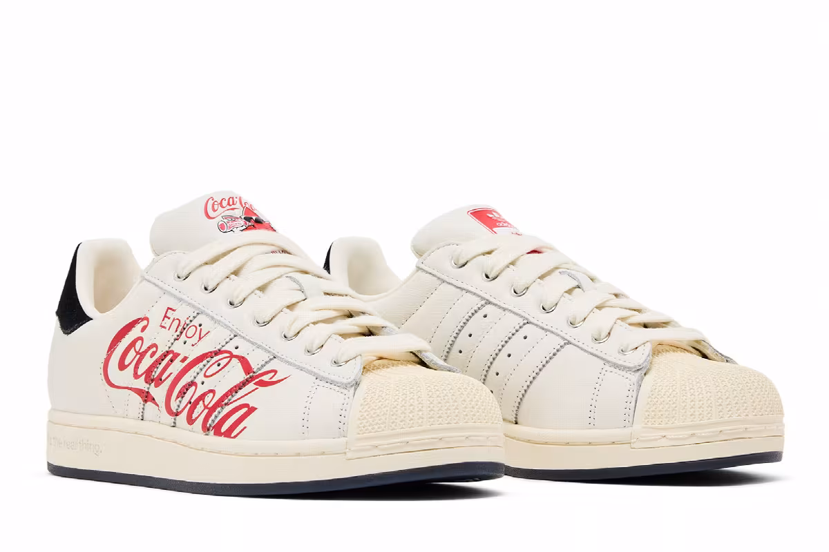 adidas Superstar Coca-Cola White Cream, view 9