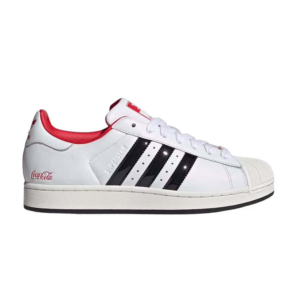 Coca-Cola x adidas Superstar II White Black