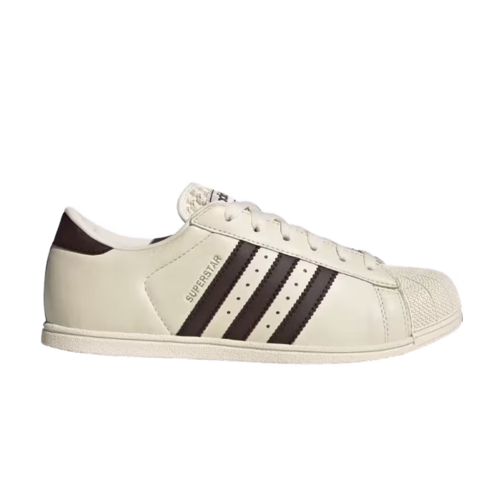 adidas Women's Superstar Lo Pro Cream White Aurora Coffee