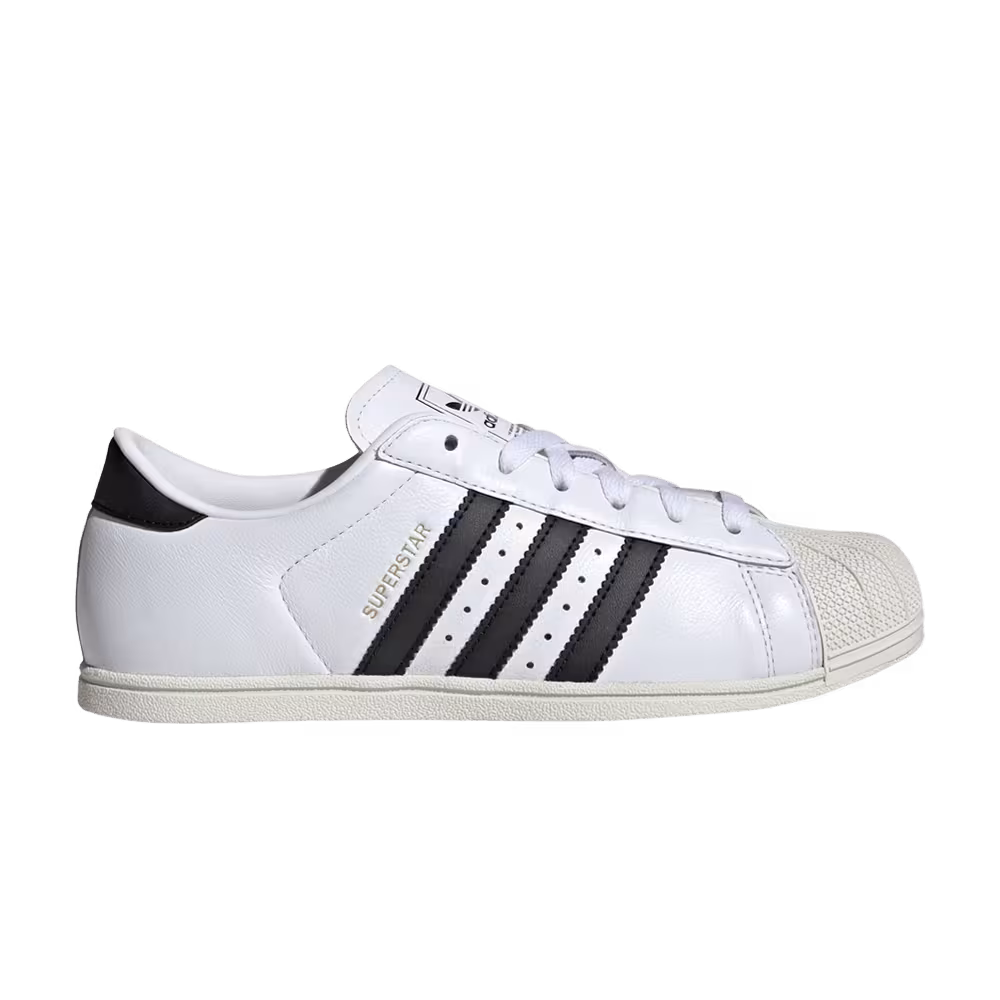 adidas Women's Superstar Lo Pro Cloud White Core Black Gold Metallic