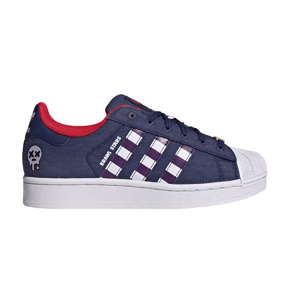 Brawl Stars x adidas Superstar II Big Kid Dark Blue Violet Cloud White