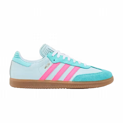 Lionel Messi x adidas Samba J 'Halo Mint Lucid Pink'