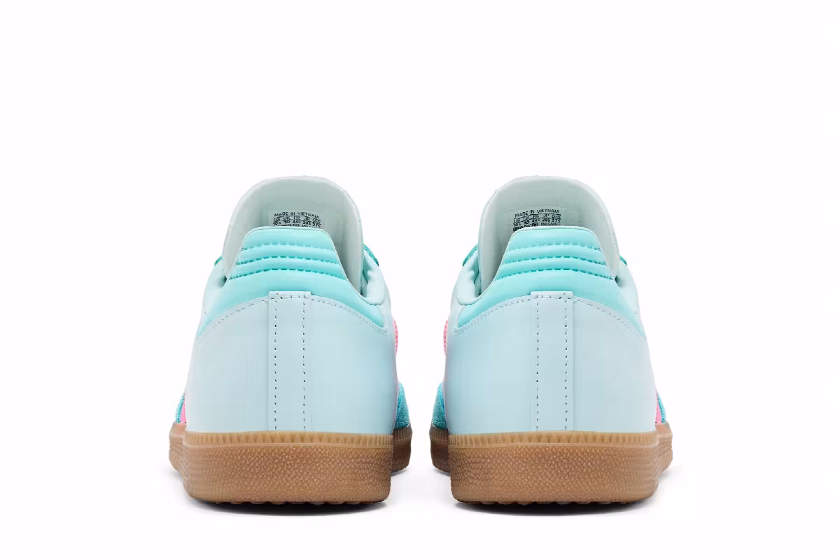Lionel Messi x adidas Samba J Halo Mint Lucid Pink, view 7
