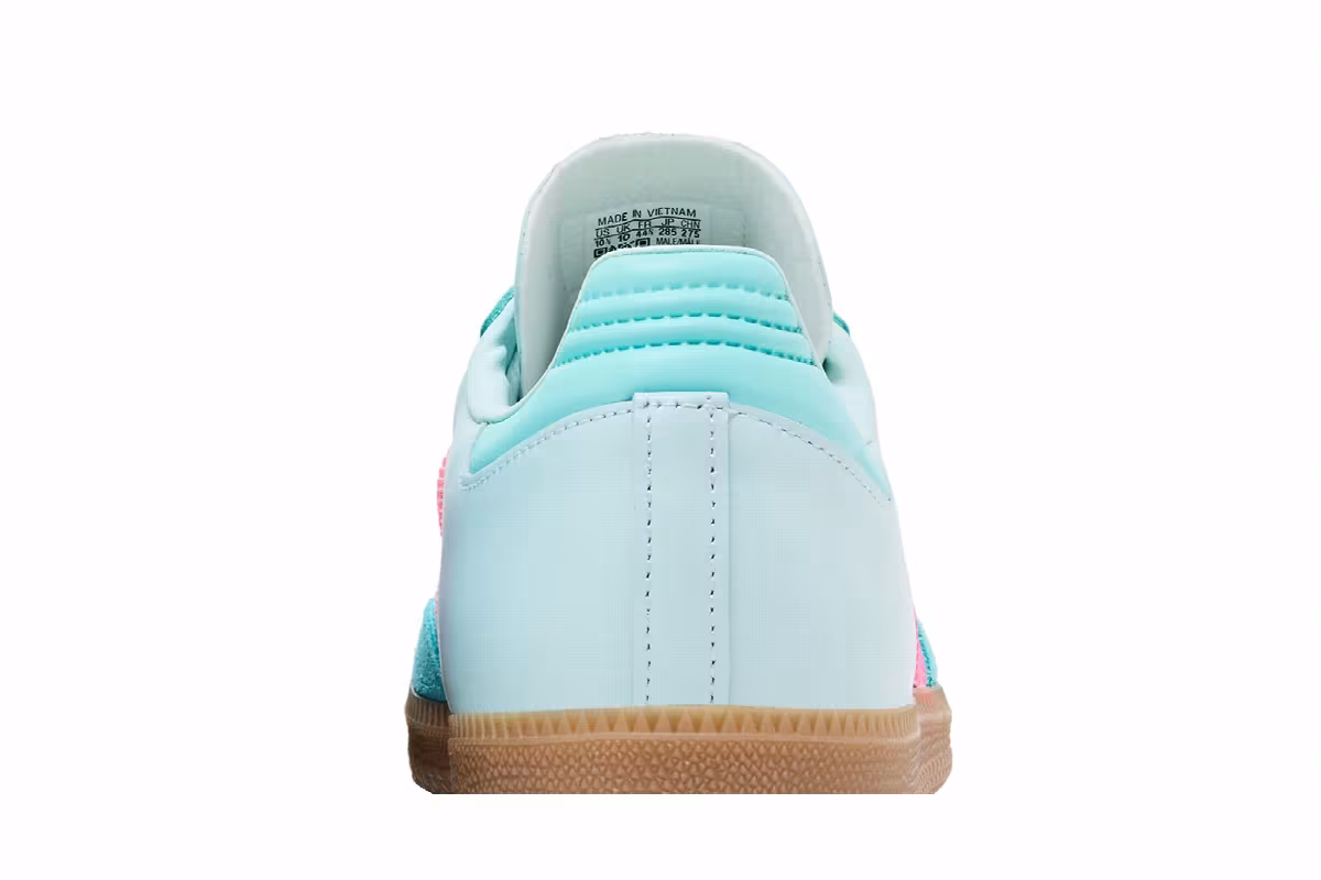 Lionel Messi x adidas Samba J Halo Mint Lucid Pink, view 8