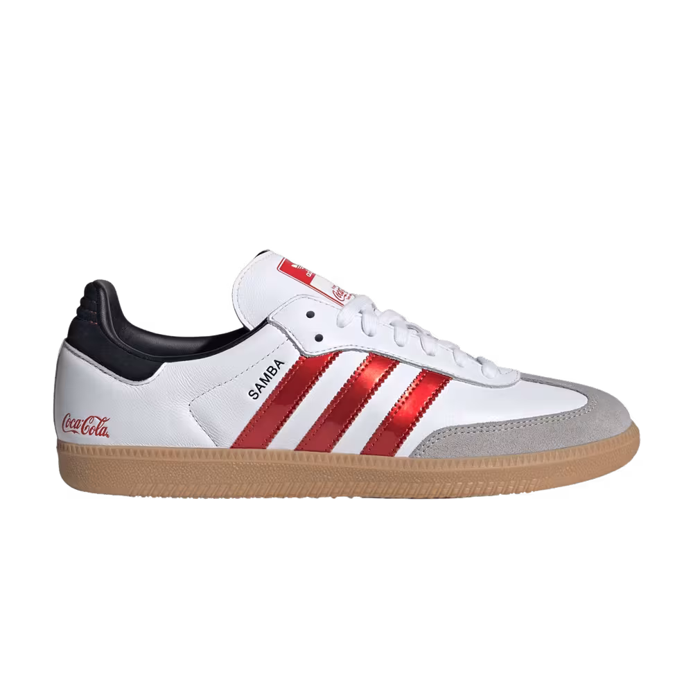 Coca-Cola x adidas Samba White Red
