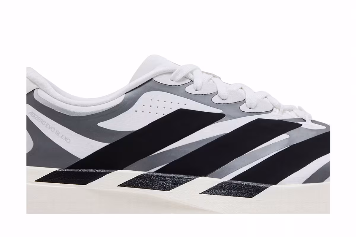 adidas Adizero EVO SL EXO White Black Silver, view 3